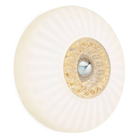 DESIGN BY US Nástěnné svítidlo New Wave Optic, opálově bílé, oční koule, zástrčka