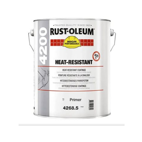 Rust-Oleum Antikorozní tepelně odolný zýkladový nátěr oranžový 4268 Heat-Resistant Primer / 5 L,