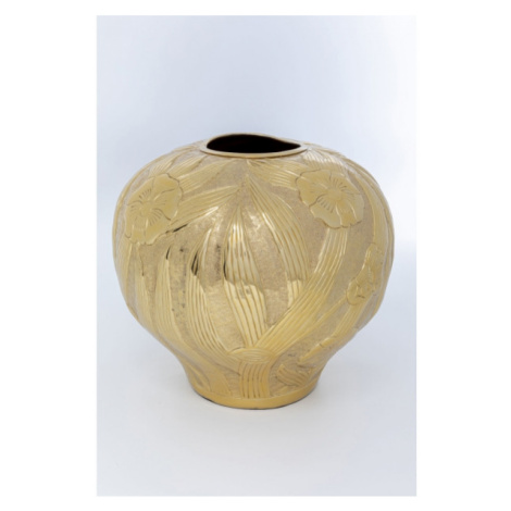 Zlatá hliníková váza Meadow Belly 34cm