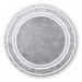 Koberec GLOSS 2813 27 kruh ramka řecký - šedý
