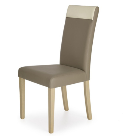 Jídelní židle NURBIRT béžová/krémová/dub sonoma