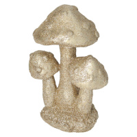 Dekoria Dekorace Golden Mushrooms 12cm, 10 x 5 x 12 cm`