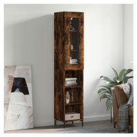 vidaXL Skříň highboard kouřový dub 34,5 x 34 x 180 cm kompozitní dřevo