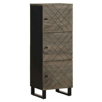 vidaXL Skříň highboard černá 40x33x110 cm masivní mangovníkové dřevo