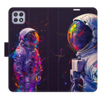 iSaprio Flip pouzdro Neon Astronaut 02 pro Samsung Galaxy A22 5G