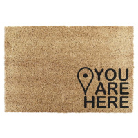 Rohožka z kokosového vlákna 40x60 cm You Are Here – Artsy Doormats