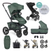 EASYWALKER Kočárek kombinovaný Jimmey Pine Green XXL AIR + RWS + Jackey XL Shadow Black