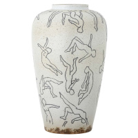 Krémová váza z kameniny (výška 34 cm) Adah – Bloomingville