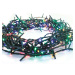 ACA Lighting 700 LED řetěz (po 5cm), multicolor, 220-240V + 8 programů, IP44, 35m, zelený kabel 