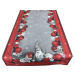 Vánoční ubrus - běhoun na stůl CHRISTMAS BALLS 55x120 cm Mybesthome