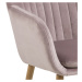 Dkton Designové židle Nashira světle růžová VIC