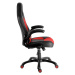 Herní židle A-RACER Q18 –⁠ PU kůže, černá/červená