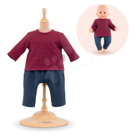 Oblečení Striped T-shirt & Pants Mon Grand Poupon Corolle pro 36cm panenku od 24 měsíců