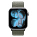 Apple Watch 42/41/40/38mm piniově zelený provlékací sportovní řemínek