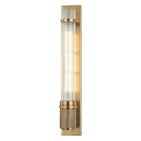 HUDSON VALLEY nástěnné svítidlo SHAW ocel/sklo staromosaz/čirá E27 1x6W 1200-AGB-CE