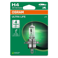 OSRAM H4 12V 60/55W P43t ULTRA LIFE 4 roky záruka 1ks blistr 64193ULT-1BL