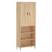 vidaXL Skříň highboard dub sonoma 69,5 x 34 x 180 cm kompozitní dřevo