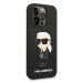 Karl Lagerfeld KLHMP14XSNIKBCK hard silikonové pouzdro iPhone 14 PRO MAX 6.7" black Silicone Iko