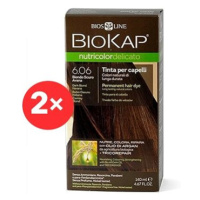 BIOKAP Nutricolor Delicato Dark Blond Havana Gentle Dye 6.06 (2× 140 ml)