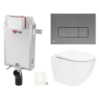 Závěsný wc set k zazdění SAT SIKOSZTOR67GMM