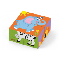 Puzzle kostky Viga 50836 zoo