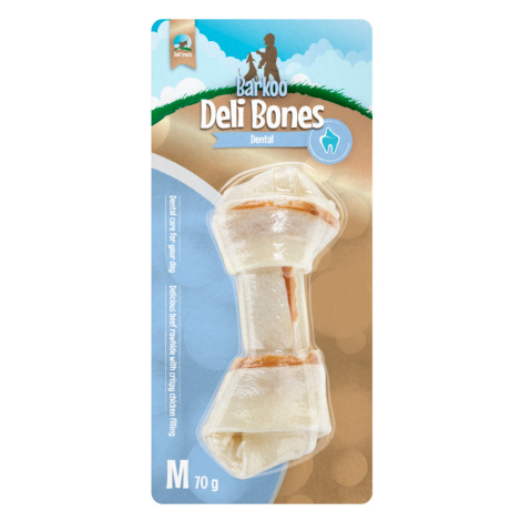 Barkoo Deli Bones Dental pletené - M, 3 ks à 14 cm (210 g)