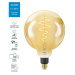 LED Žárovka WiZ Tunable White Filament Amber 8718699786830 E27 G200 6,5-25W 390lm 2000-5000K, st