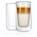 Termosklenička na café latte Blomus NERO, 2 ks
