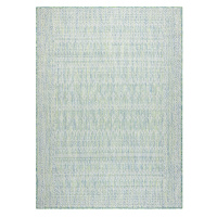 Dywany Łuszczów Kusový koberec Sion Sisal Aztec 22184 green/blue/ecru – na ven i na doma - 140x1