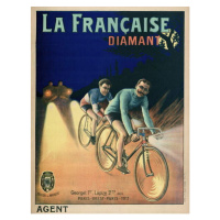 Obrazová reprodukce Tour de France Cycling Poster from 1911, French School,, 30x40 cm
