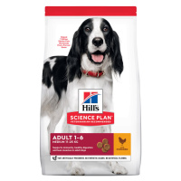 Hill's Science Plan Canine Adult 1-6 Medium Chicken - 2 x 2,5 kg