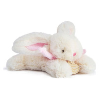 Doudou Dárková sada - Plyšový králíček růžový 16 cm