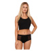 Bodylok Menstruační kalhotky Bambus Hi-Waist Black silná menstruace (BD2204) S