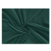 Kvalitex Saténové prostěradlo Luxury Collection 100 × 200 cm tmavě zelené Výška matrace do 15 cm