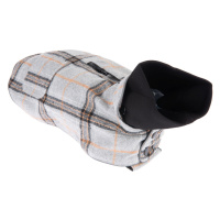 Flannel Check kabát pro psy - délka zad cca 55 cm