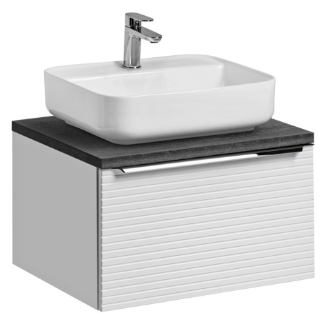 ArtCom Koupelnová skříňka s umyvadlem a deskou LEONARDO White DU60/2 | 60 cm