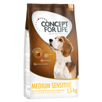 Concept for Life granule, 4 x 1 / 1,5 kg - 20 % sleva - Medium Sensitive 4 x 1,5 kg