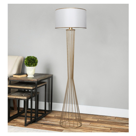 ASIR Stojací lampa AYD-3077 bílá zlatá