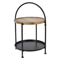 Odkládací stolek WILMER mangovník/černá