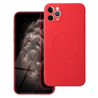 Smarty Mag silikonový kryt s MagSafe iPhone 12 Pro Max červený