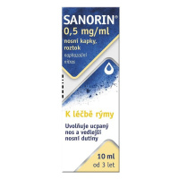 SANORIN 0,5MG/ML NAS GTT SOL 1X10ML