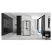 REA/S Přístěnná sprchová kabina Rapid Swing Black Dveře: 120 x Sprchová zástěna: 100 KPL-009963