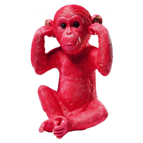 KARE Design Pokladnička Monkey Kikazaru 35cm - červená