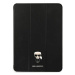 Pouzdro Karl Lagerfeld KLFC11OKMK iPad Pro 11" 2021 Book Cover black Saffiano Karl Iconic (KLFC1