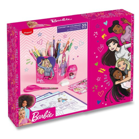 Multiproduktová sada MAPED Gift box Barbie - 35 ks