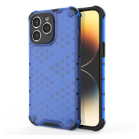 Pancéřové hybridní pouzdro Honeycomb pro iPhone 14 Pro Max modré