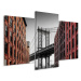 Vícedílné plátno Pohled Na Manhattan Bridge Z Washington Street Varianta: 40x60