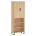 vidaXL Skříň highboard dub sonoma 69,5 x 34 x 180 cm kompozitní dřevo