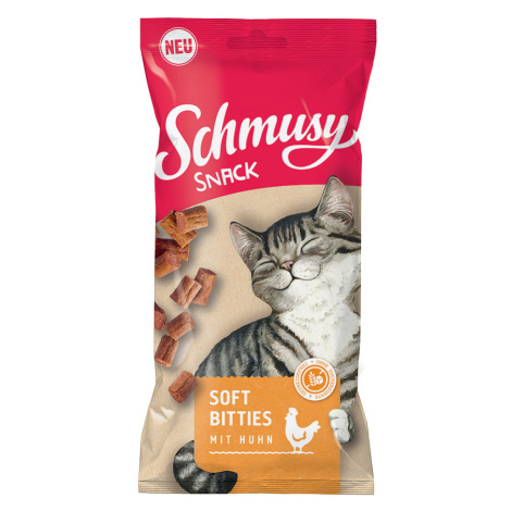 Schmusy Snack Soft Bitties - kuřecí (8 x 60 g)