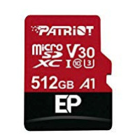Patriot V30 A1/micro SDXC/512GB/100MBps/Class 10/+ Adaptér
